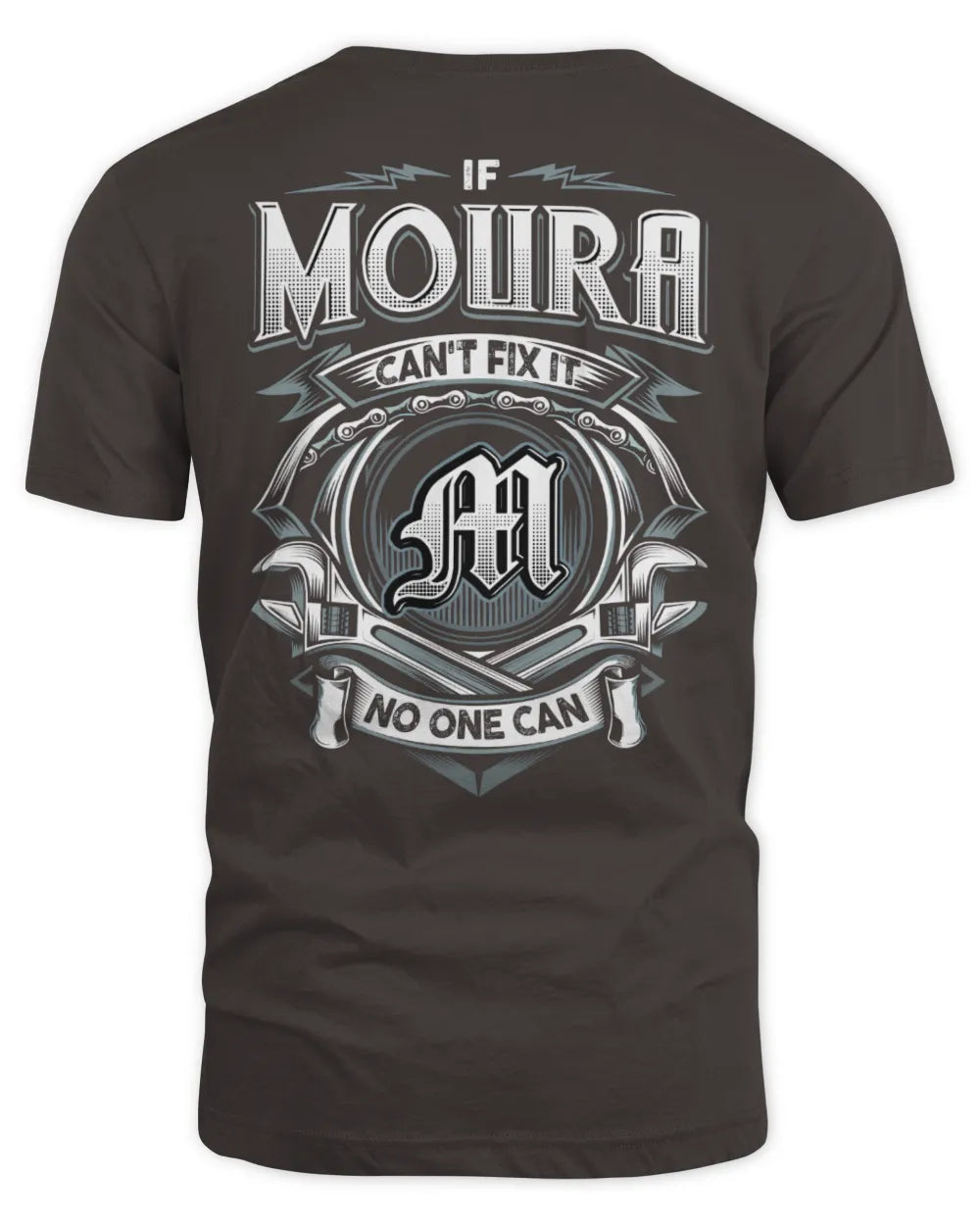 MOURA AP81-K4-626 - Personalized Ahmed Quote Apparel “If Ahmed Can't Fix It, No One Can” - Unisex Standard T-Shirt - Dark Chocolate