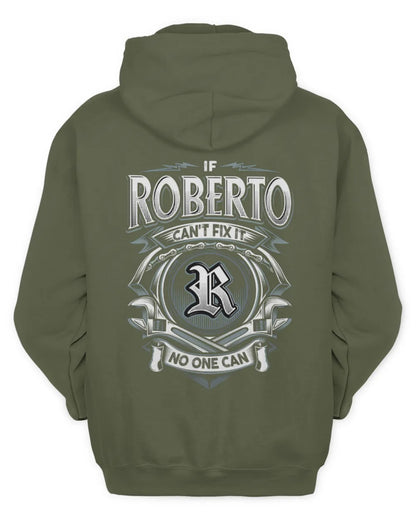 ROBERTO AP81-K4-626 - Personalized Ahmed Quote Apparel “If Ahmed Can't Fix It, No One Can” - Unisex Hoodie - Military Green