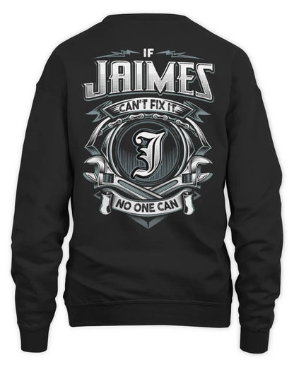 JAIMES AP81-K4-626 - Personalized Ahmed Quote Apparel “If Ahmed Can't Fix It, No One Can” - Unisex Sweatshirt - Black