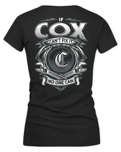 COX AP81-K4-626 - Personalized Ahmed Quote Apparel “If Ahmed Can't Fix It, No One Can” - Women's V-Neck T-Shirt - Black