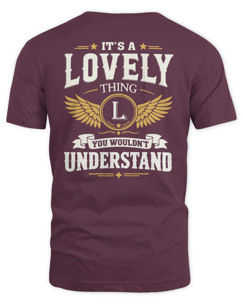 LOVELY KT06-M008 It’s a [NAME] Thing – You Wouldn’t Understand | Personalized Vintage T-Shirt - Unisex Standard T-Shirt - Maroon