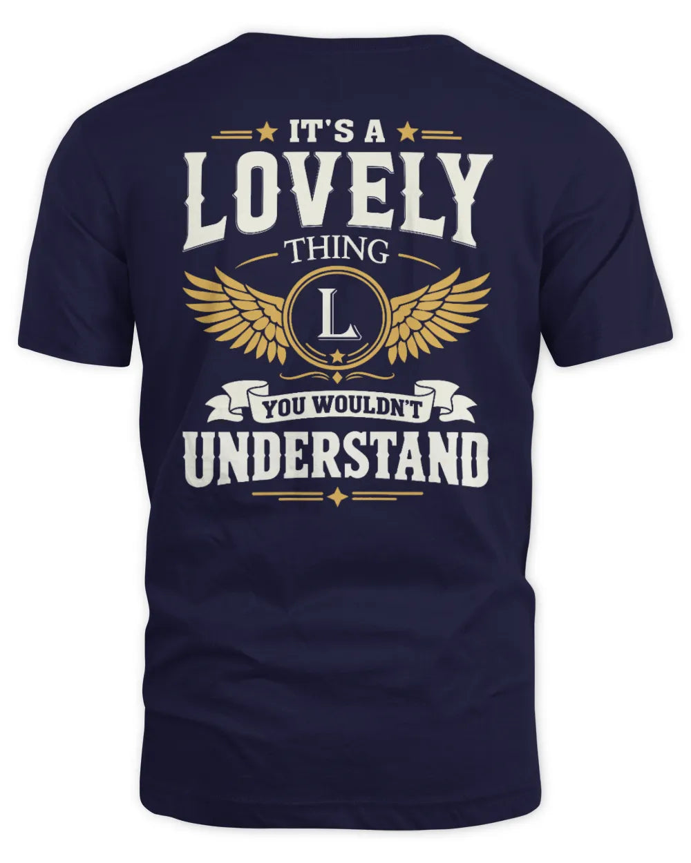 LOVELY KT06-M008 It’s a [NAME] Thing – You Wouldn’t Understand | Personalized Vintage T-Shirt - Unisex Standard T-Shirt - Navy