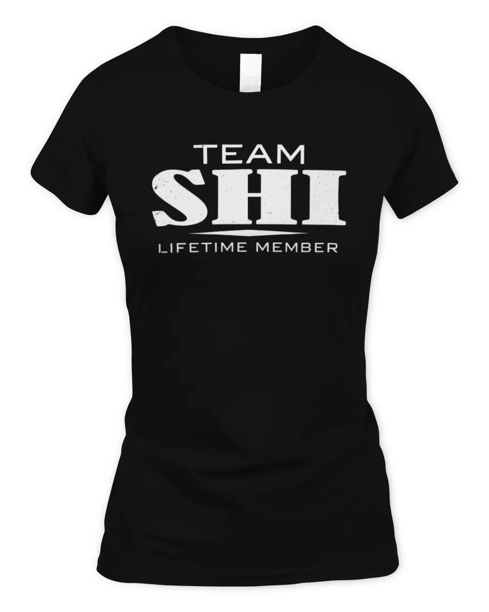 SHI BL62-K4-128 - Personalized “Team NAME Lifetime Member” - Women's Standard T-Shirt - Black