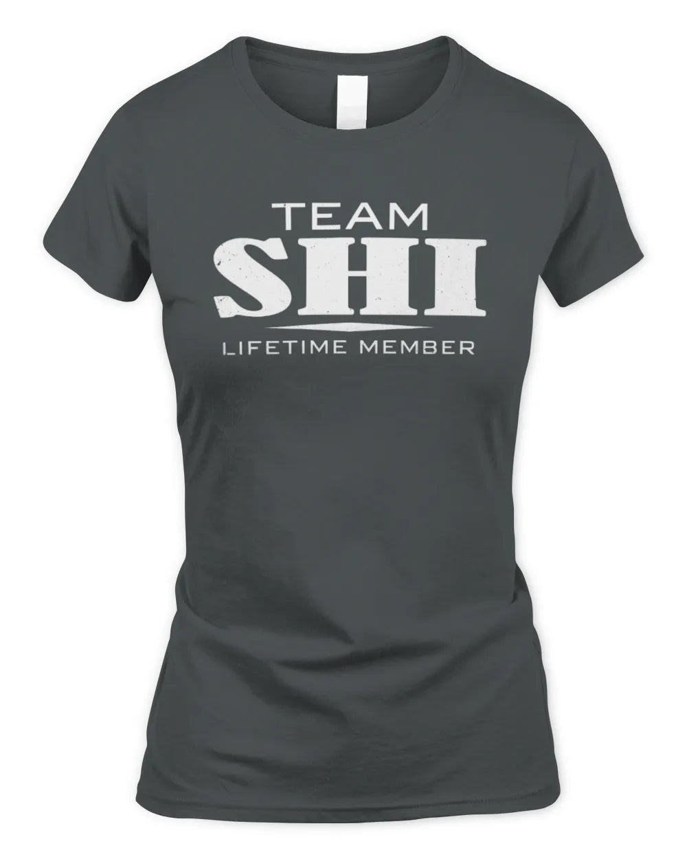 SHI BL62-K4-128 - Personalized “Team NAME Lifetime Member” - Women's Standard T-Shirt - Charcoal