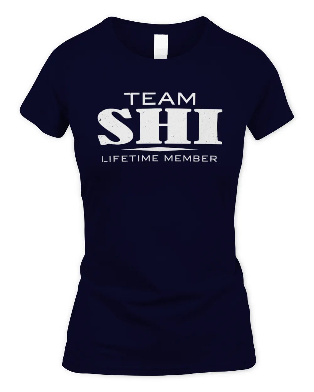 SHI BL62-K4-128 - Personalized “Team NAME Lifetime Member” - Women's Standard T-Shirt - Navy