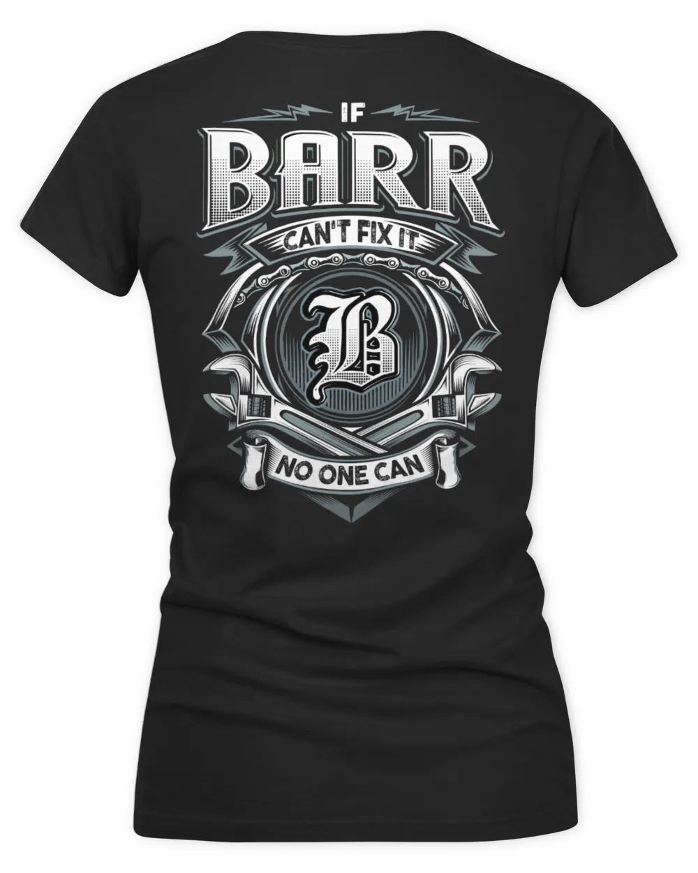 BARR AP81-K4-626 - Personalized Ahmed Quote Apparel “If Ahmed Can't Fix It, No One Can” - Women's V-Neck T-Shirt - Black