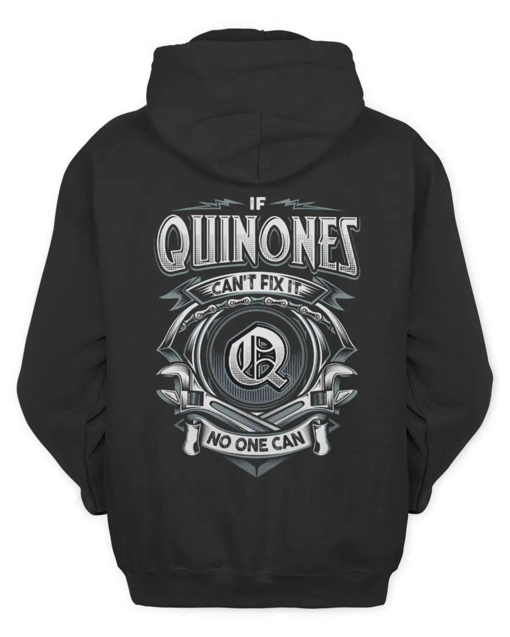 QUINONES AP81-K4-626 - Personalized Ahmed Quote Apparel “If Ahmed Can't Fix It, No One Can” - Unisex Hoodie - Black