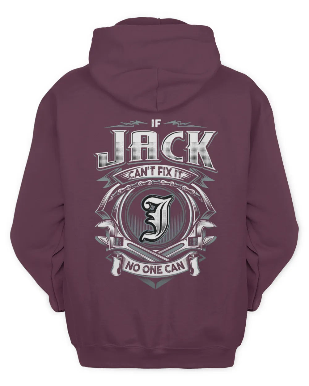 JACK AP81-K4-626 - Personalized Ahmed Quote Apparel “If Ahmed Can't Fix It, No One Can” - Unisex Hoodie - Maroon