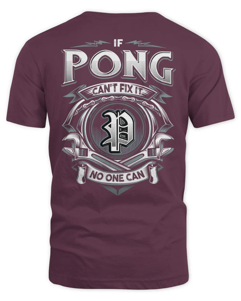 PONG AP81-K4-626 - Personalized Ahmed Quote Apparel “If Ahmed Can't Fix It, No One Can” - Unisex Standard T-Shirt - Maroon