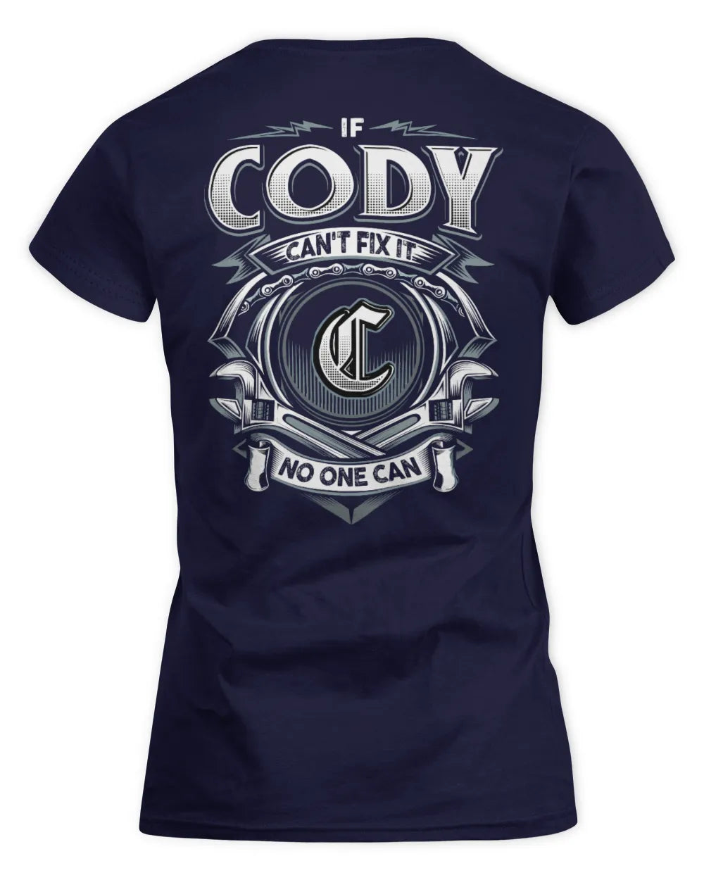 CODY AP81-K4-626 - Personalized Ahmed Quote Apparel “If Ahmed Can't Fix It, No One Can” - Women's Standard T-Shirt - Navy