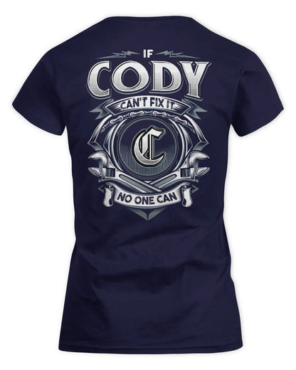 CODY AP81-K4-626 - Personalized Ahmed Quote Apparel “If Ahmed Can't Fix It, No One Can” - Women's Standard T-Shirt - Navy