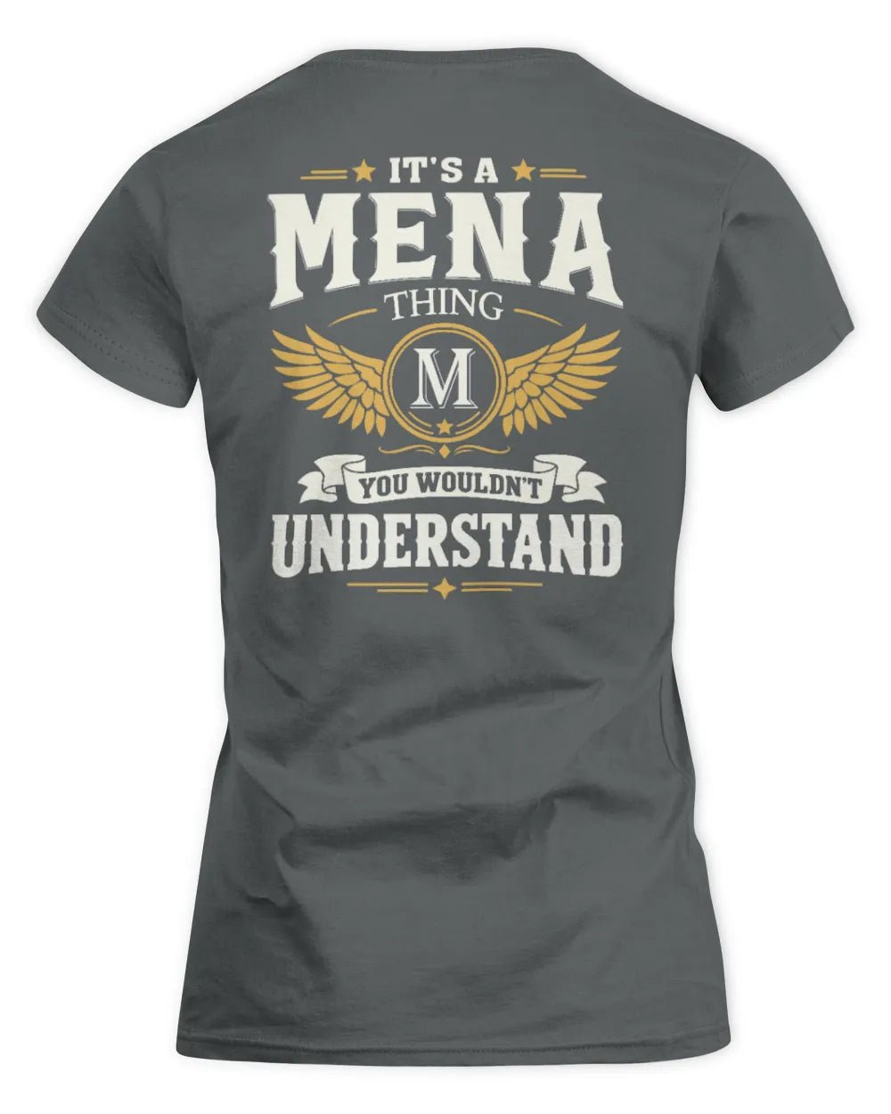 MENA KT06-M008 It’s a [NAME] Thing – You Wouldn’t Understand | Personalized Vintage T-Shirt - Women's Standard T-Shirt - Charcoal