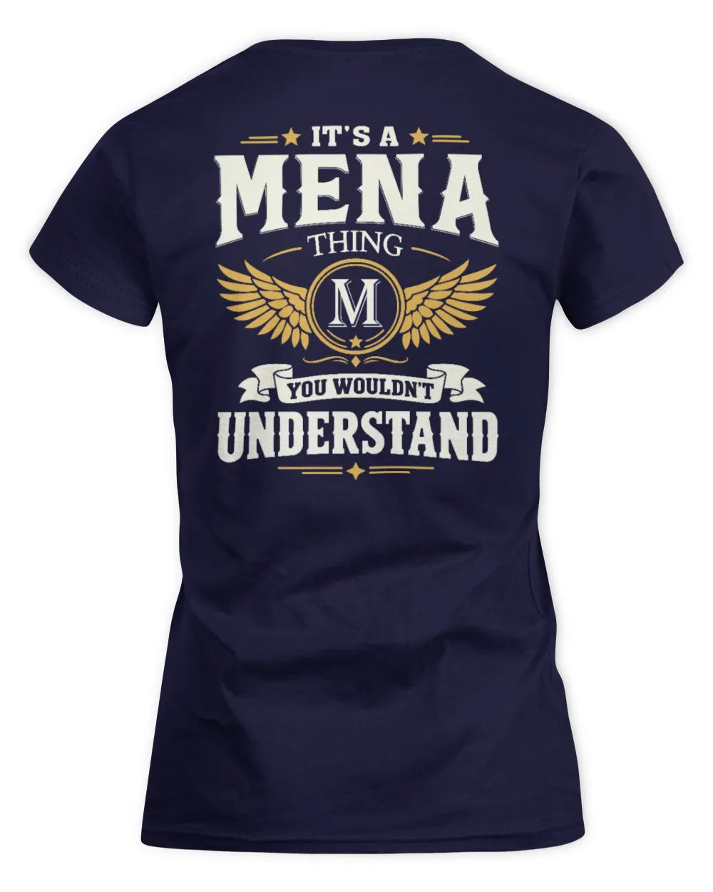 MENA KT06-M008 It’s a [NAME] Thing – You Wouldn’t Understand | Personalized Vintage T-Shirt - Women's Standard T-Shirt - Navy