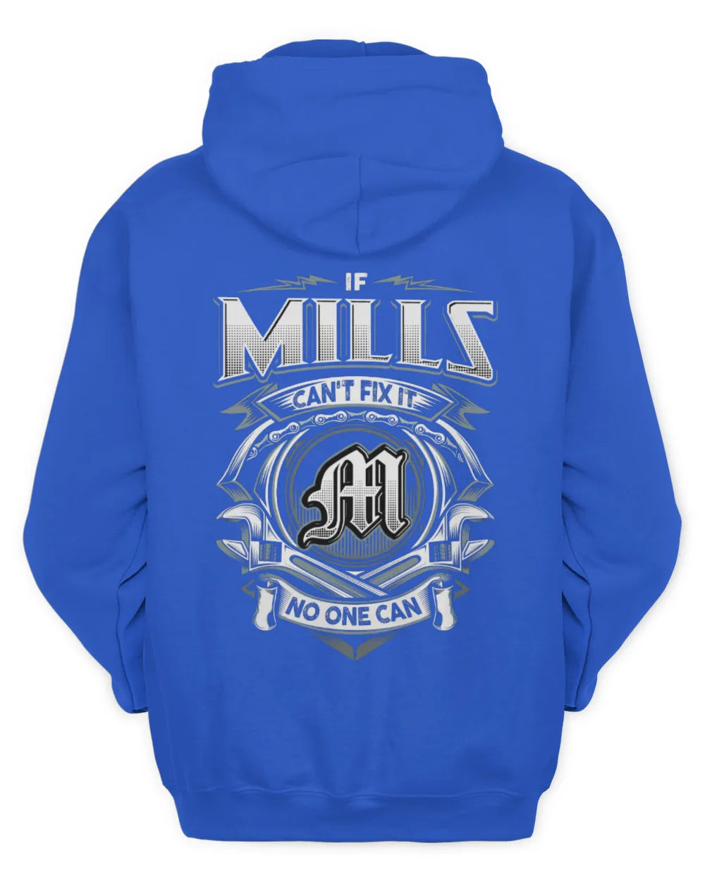 MILLS AP81-K4-626 - Personalized Ahmed Quote Apparel “If Ahmed Can't Fix It, No One Can” - Unisex Hoodie - Royal