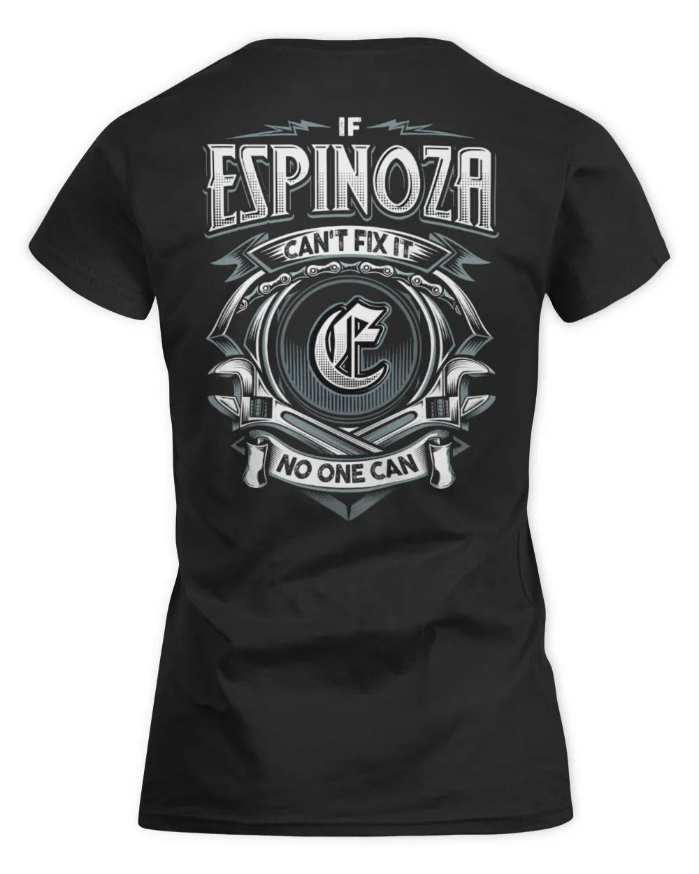 ESPINOZA AP81-K4-626 - Personalized Ahmed Quote Apparel “If Ahmed Can't Fix It, No One Can” - Women's Standard T-Shirt - Black