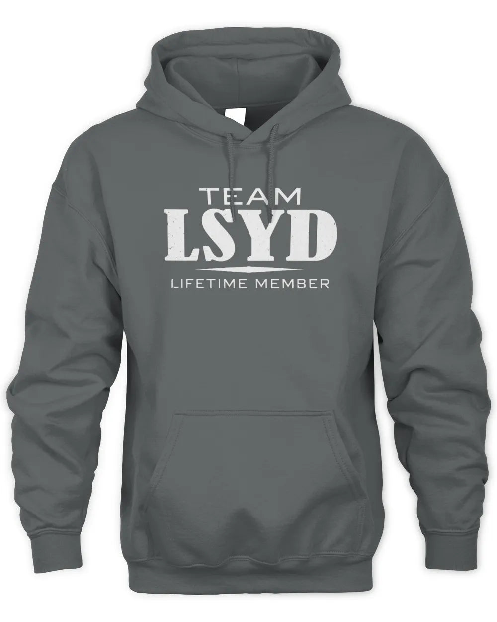 LSYD BL62-K4-128 - Personalized “Team NAME Lifetime Member” - Unisex Hoodie - Charcoal