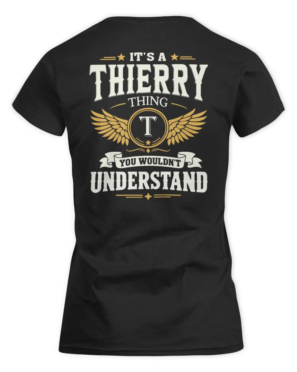 THIERRY KT06-M008 It’s a [NAME] Thing – You Wouldn’t Understand | Personalized Vintage T-Shirt - Women's Standard T-Shirt - Black