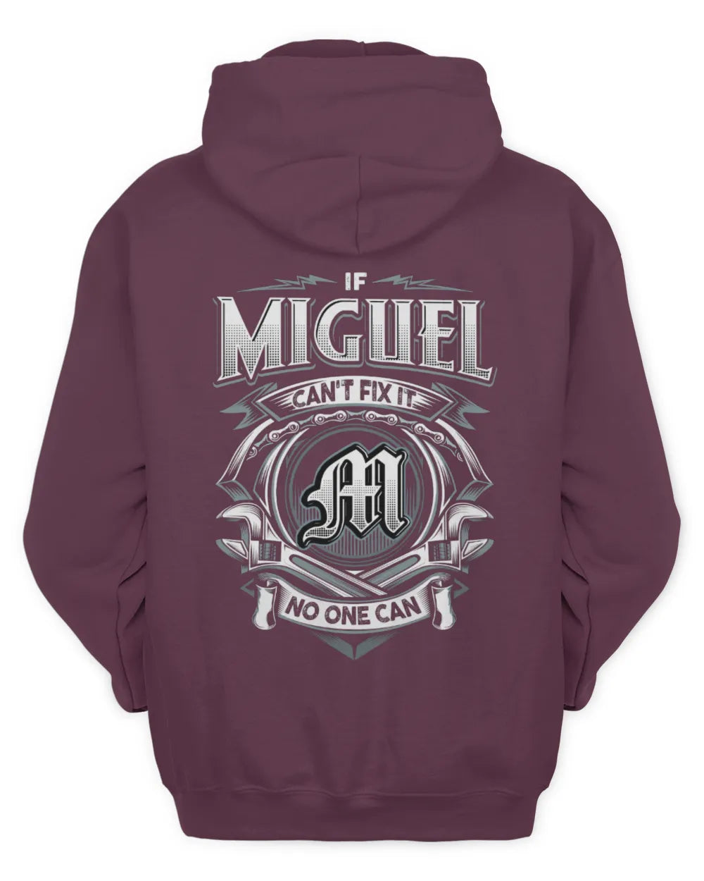 MIGUEL AP81-K4-626 - Personalized Ahmed Quote Apparel “If Ahmed Can't Fix It, No One Can” - Unisex Hoodie - Maroon