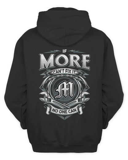 MORE AP81-K4-626 - Personalized Ahmed Quote Apparel “If Ahmed Can't Fix It, No One Can” - Unisex Hoodie - Black