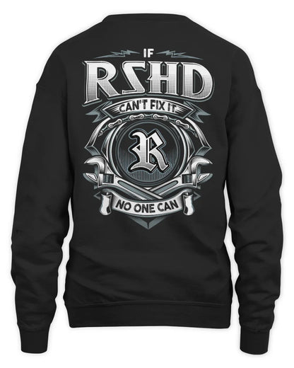 RSHD AP81-K4-626 - Personalized Ahmed Quote Apparel “If Ahmed Can't Fix It, No One Can” - Unisex Sweatshirt - Black