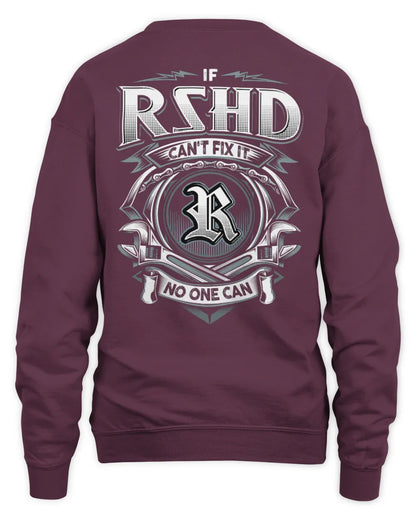 RSHD AP81-K4-626 - Personalized Ahmed Quote Apparel “If Ahmed Can't Fix It, No One Can” - Unisex Sweatshirt - Maroon