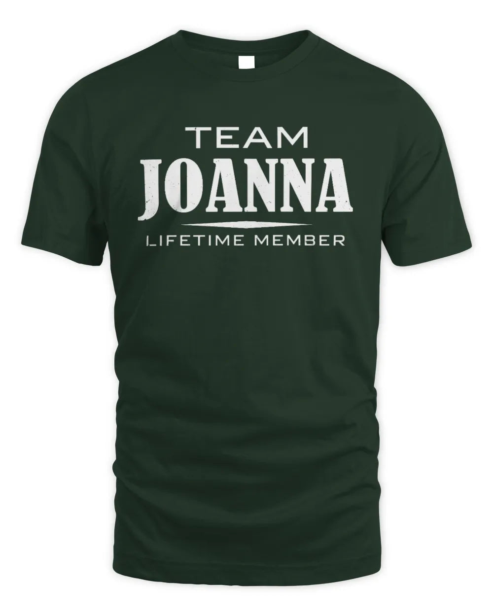 JOANNA BL62-K4-128 - Personalized “Team NAME Lifetime Member” - Unisex Standard T-Shirt - Forest Green