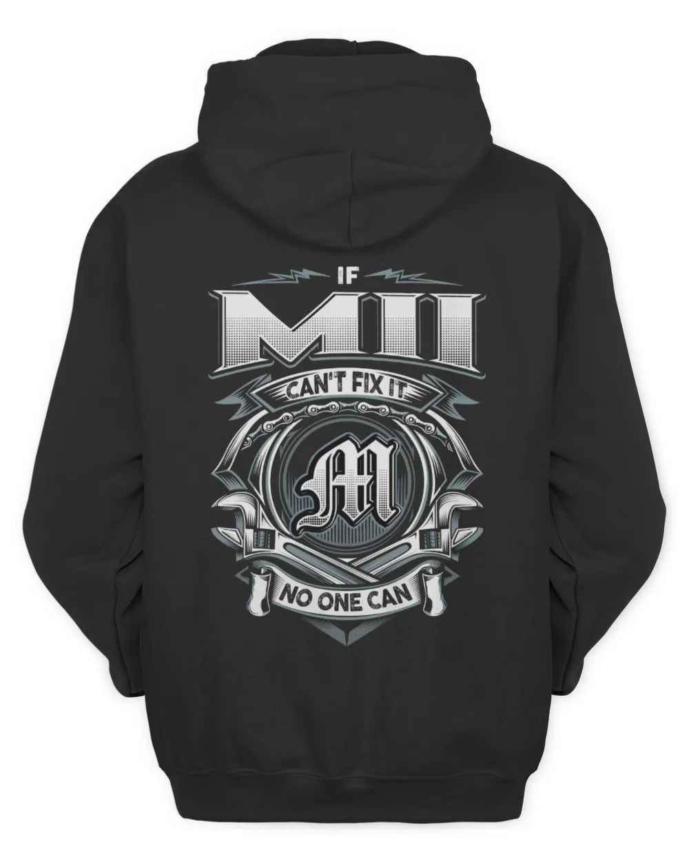MII AP81-K4-626 - Personalized Ahmed Quote Apparel “If Ahmed Can't Fix It, No One Can” - Unisex Hoodie - Black
