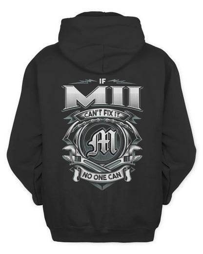 MII AP81-K4-626 - Personalized Ahmed Quote Apparel “If Ahmed Can't Fix It, No One Can” - Unisex Hoodie - Black