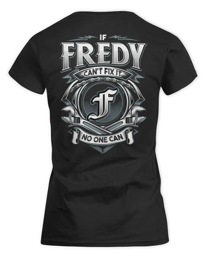 FREDY AP81-K4-626 - Personalized Ahmed Quote Apparel “If Ahmed Can't Fix It, No One Can” - Women's Standard T-Shirt - Black