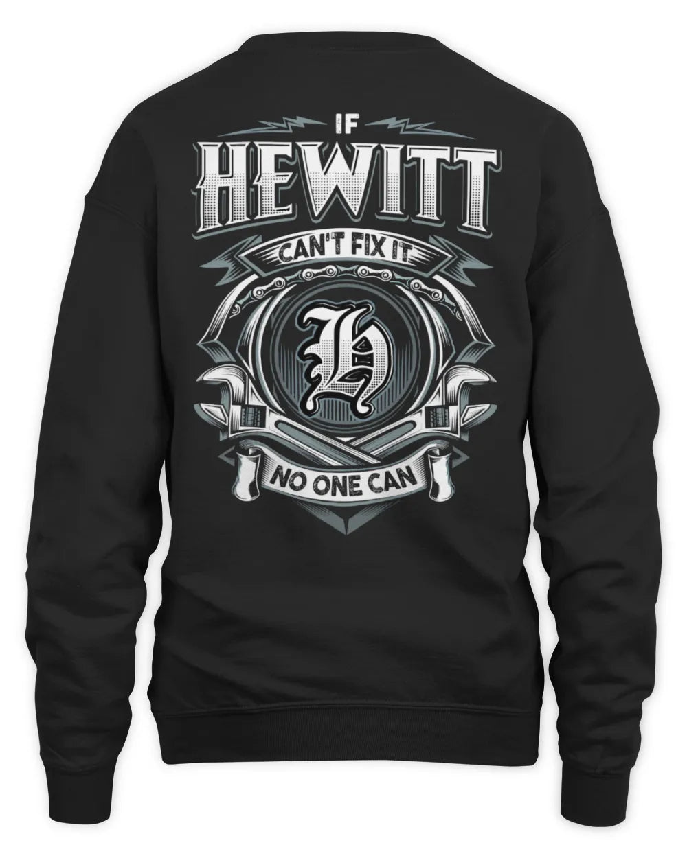 HEWITT AP81-K4-626 - Personalized Ahmed Quote Apparel “If Ahmed Can't Fix It, No One Can” - Unisex Sweatshirt - Black