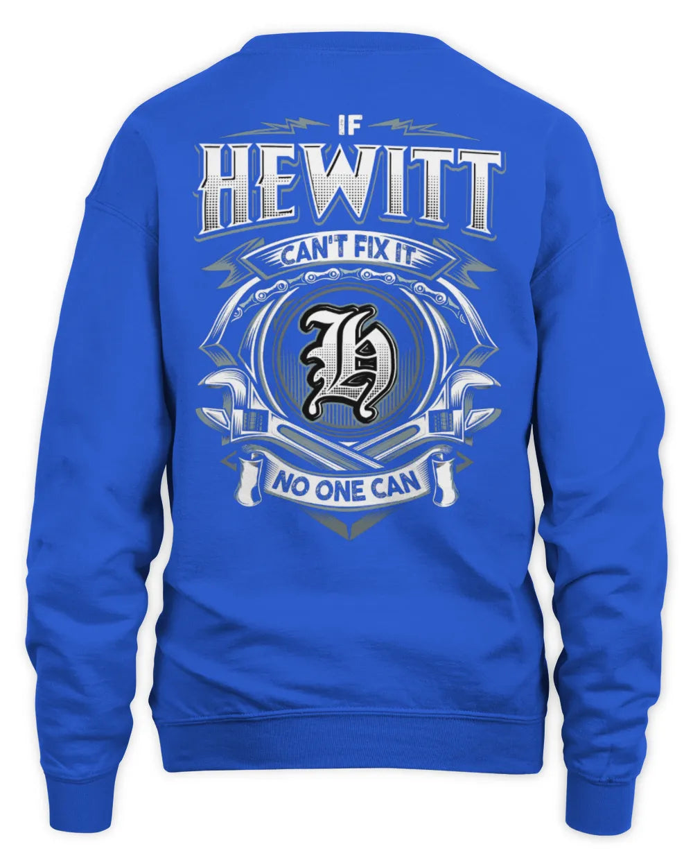 HEWITT AP81-K4-626 - Personalized Ahmed Quote Apparel “If Ahmed Can't Fix It, No One Can” - Unisex Sweatshirt - Royal
