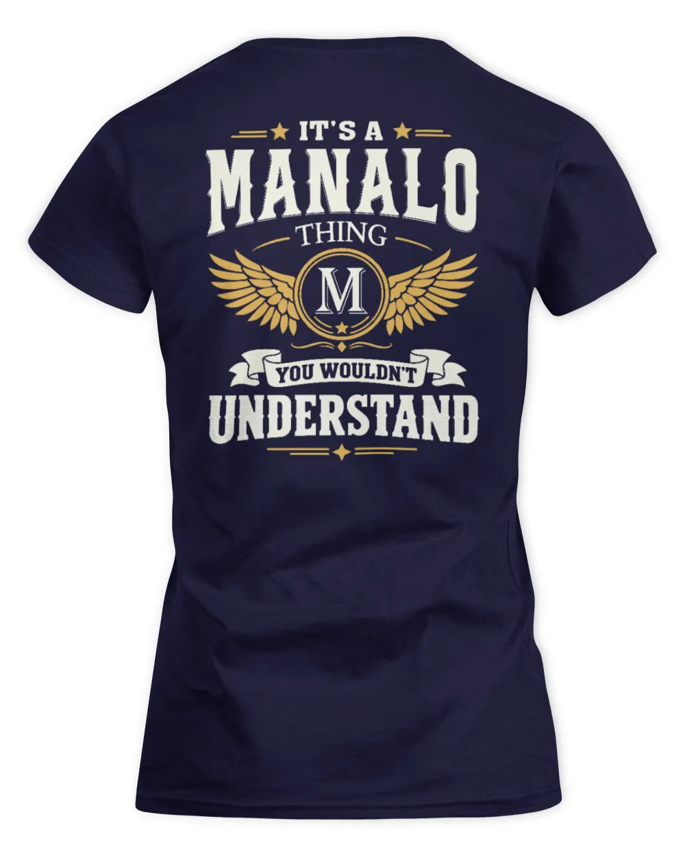 MANALO KT06-M008 It’s a [NAME] Thing – You Wouldn’t Understand | Personalized Vintage T-Shirt - Women's Standard T-Shirt - Navy