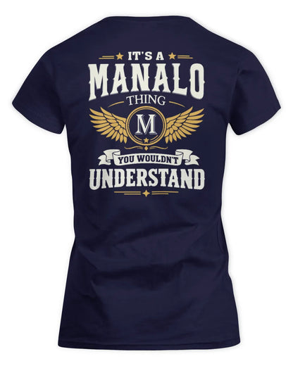 MANALO KT06-M008 It’s a [NAME] Thing – You Wouldn’t Understand | Personalized Vintage T-Shirt - Women's Standard T-Shirt - Navy