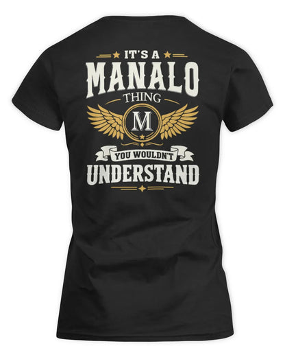 MANALO KT06-M008 It’s a [NAME] Thing – You Wouldn’t Understand | Personalized Vintage T-Shirt - Women's Standard T-Shirt - Black