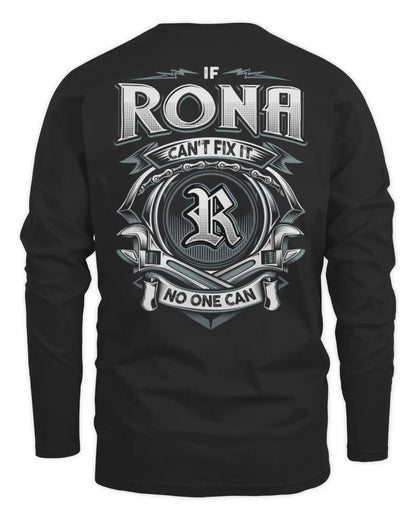 RONA AP81-K4-626 - Personalized Ahmed Quote Apparel “If Ahmed Can't Fix It, No One Can” - Men's Long Sleeved T-Shirt - Black