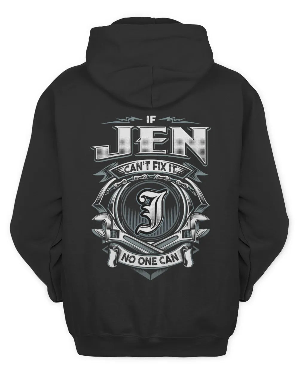 JEN AP81-K4-626 - Personalized Ahmed Quote Apparel “If Ahmed Can't Fix It, No One Can” - Unisex Hoodie - Black