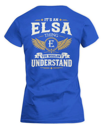 ELSA KT06-M008 It’s a [NAME] Thing – You Wouldn’t Understand | Personalized Vintage T-Shirt - Women's Standard T-Shirt - Royal