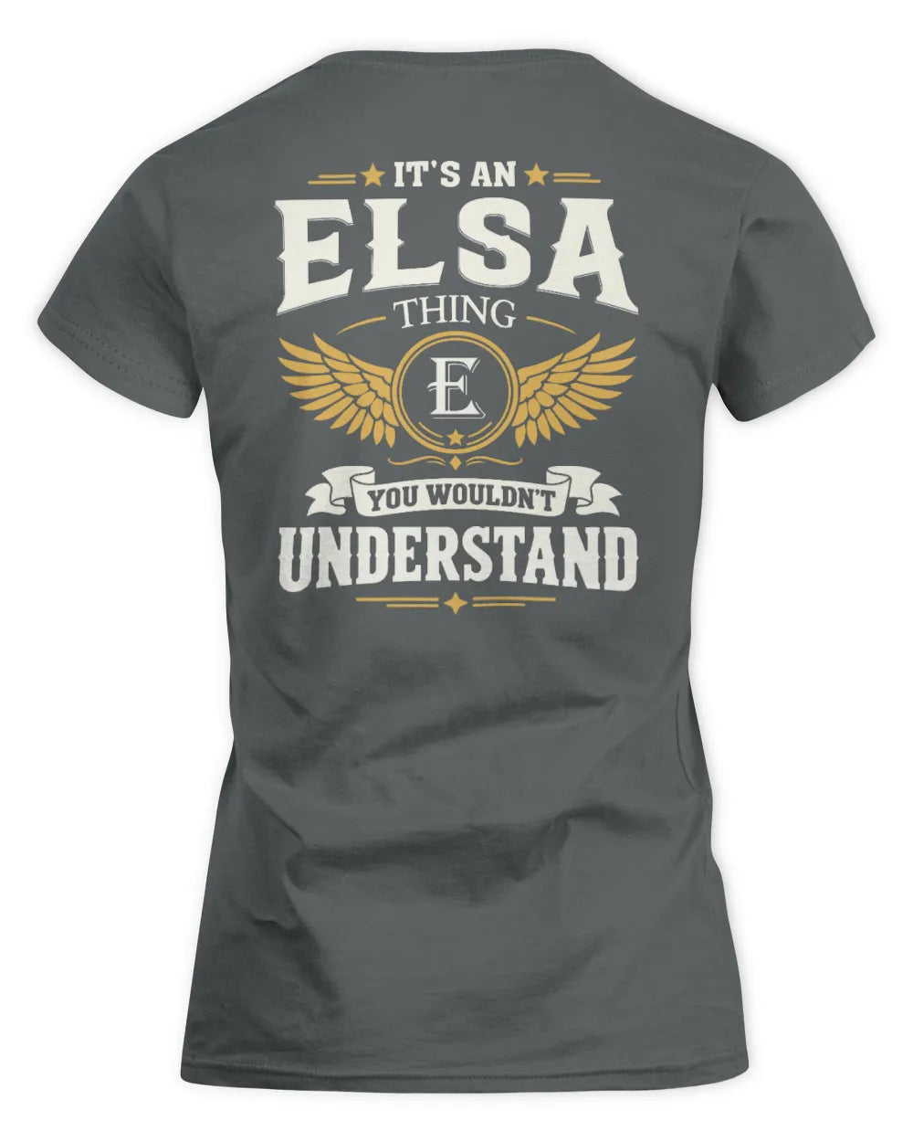 ELSA KT06-M008 It’s a [NAME] Thing – You Wouldn’t Understand | Personalized Vintage T-Shirt - Women's Standard T-Shirt - Charcoal