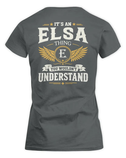 ELSA KT06-M008 It’s a [NAME] Thing – You Wouldn’t Understand | Personalized Vintage T-Shirt - Women's Standard T-Shirt - Charcoal