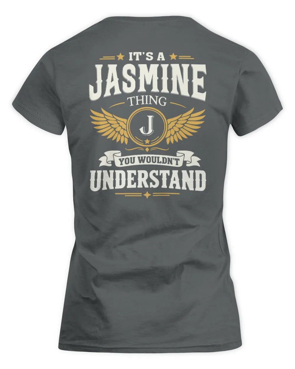 JASMINE KT06-M008 It’s a [NAME] Thing – You Wouldn’t Understand | Personalized Vintage T-Shirt - Women's Standard T-Shirt - Charcoal