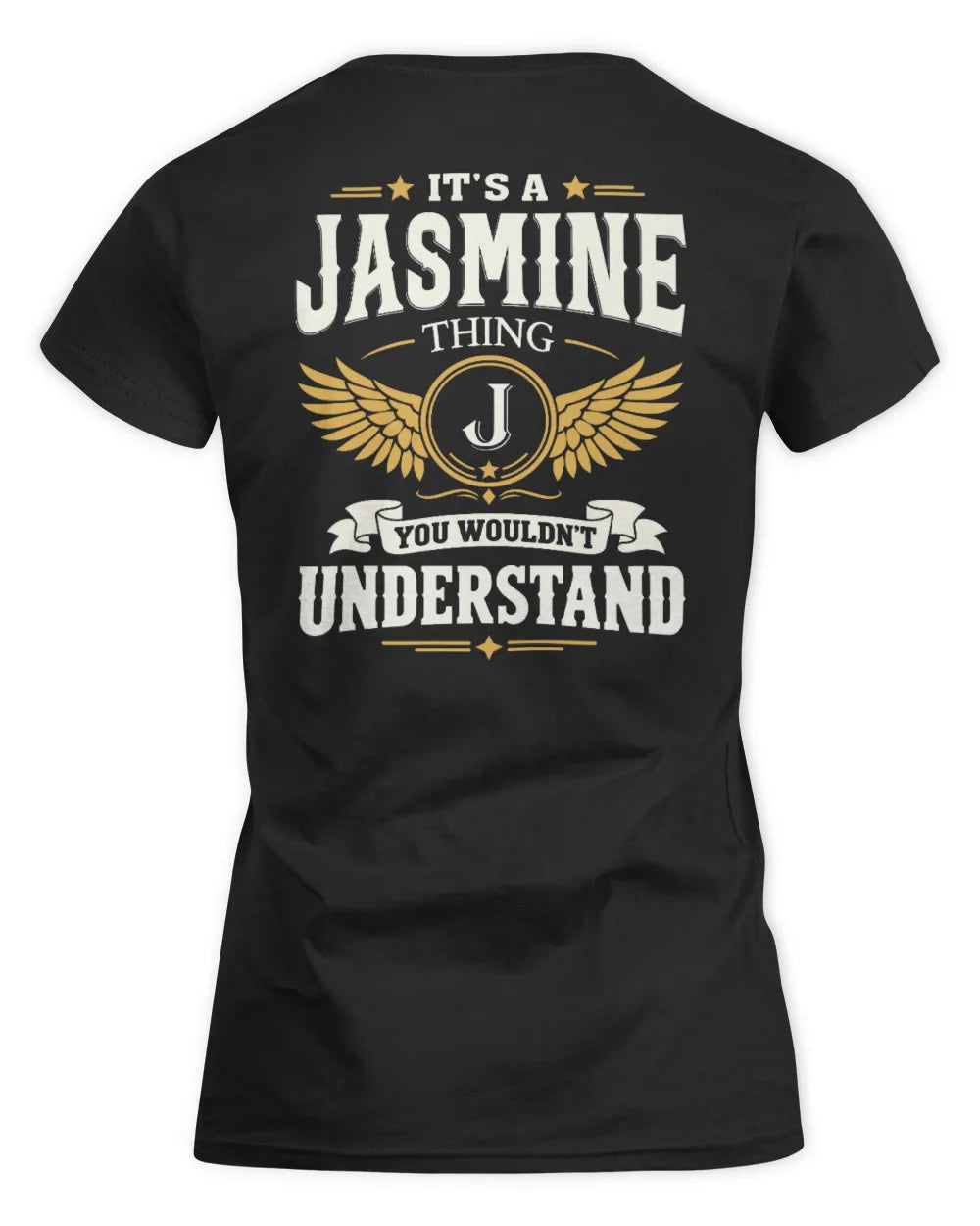 JASMINE KT06-M008 It’s a [NAME] Thing – You Wouldn’t Understand | Personalized Vintage T-Shirt - Women's Standard T-Shirt - Black