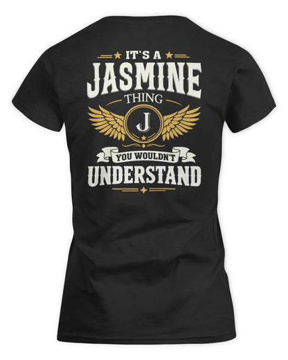 JASMINE KT06-M008 It’s a [NAME] Thing – You Wouldn’t Understand | Personalized Vintage T-Shirt - Women's Standard T-Shirt - Black
