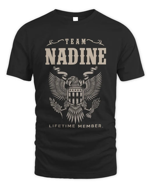 NADINE TP06-K82 – Personalized Classic Style Apparel “Team NAME Lifetime Member”