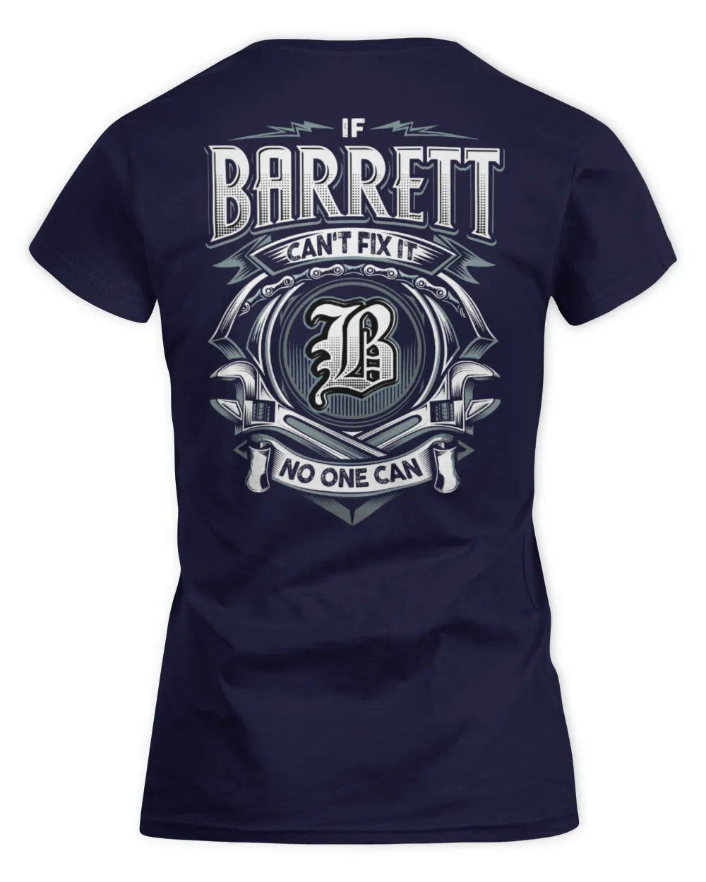 BARRETT AP81-K4-626 - Personalized Ahmed Quote Apparel “If Ahmed Can't Fix It, No One Can” - Women's Standard T-Shirt - Navy