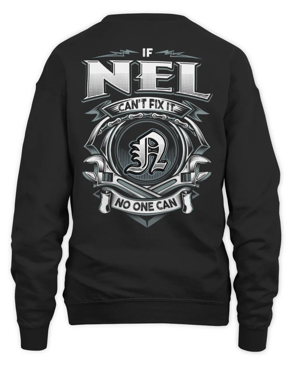 NEL AP81-K4-626 - Personalized Ahmed Quote Apparel “If Ahmed Can't Fix It, No One Can” - Unisex Sweatshirt - Black