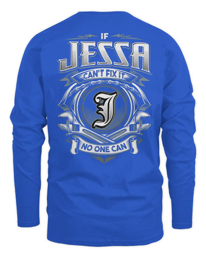 JESSA AP81-K4-626 - Personalized Ahmed Quote Apparel “If Ahmed Can't Fix It, No One Can” - Men's Long Sleeved T-Shirt - Royal