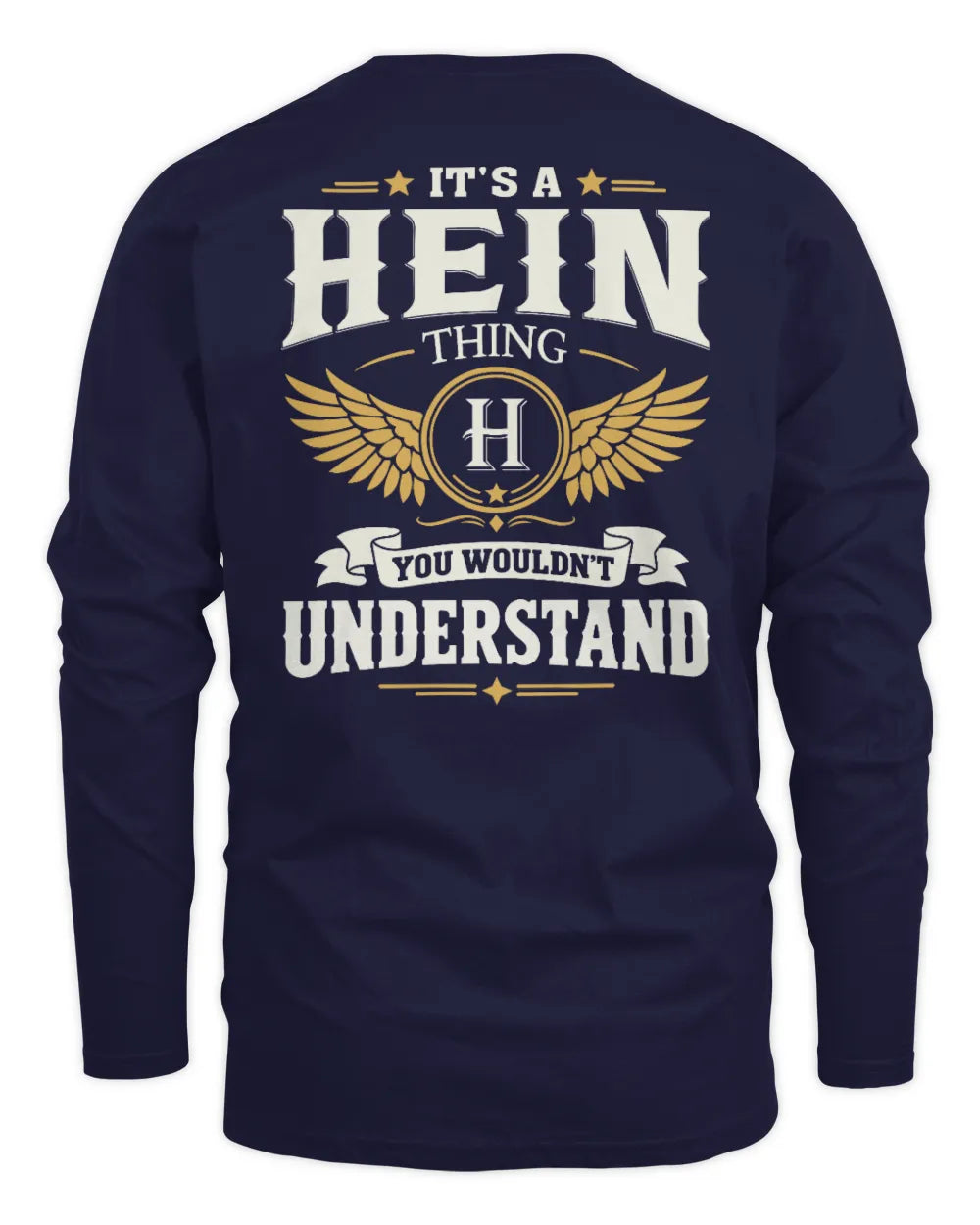 HEIN KT06-M008 It’s a [NAME] Thing – You Wouldn’t Understand | Personalized Vintage T-Shirt - Men's Long Sleeved T-Shirt - Navy