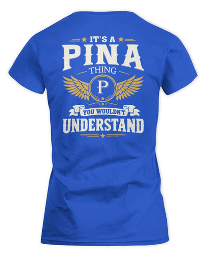 PINA KT06-M008 It’s a [NAME] Thing – You Wouldn’t Understand | Personalized Vintage T-Shirt - Women's Standard T-Shirt - Royal