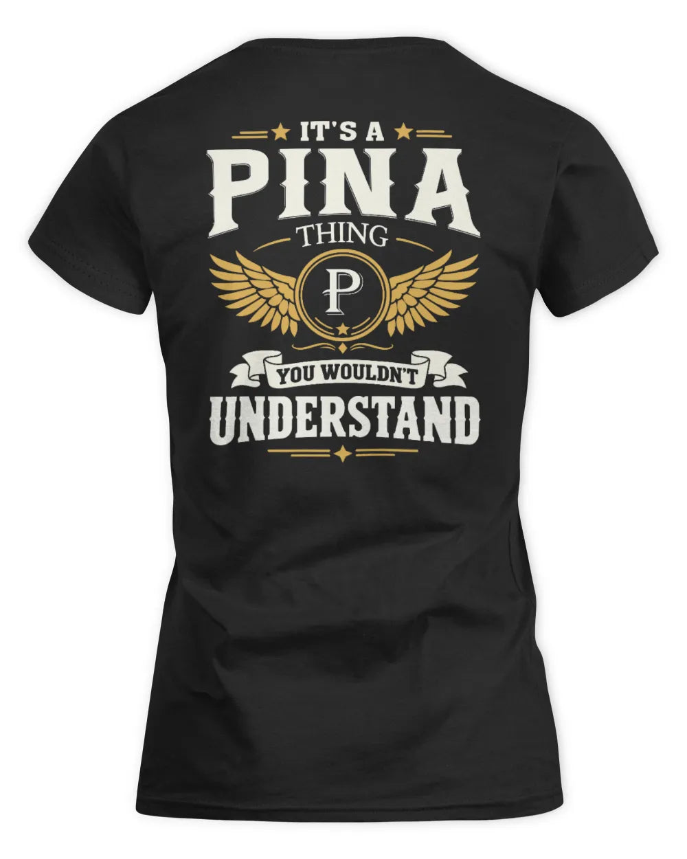 PINA KT06-M008 It’s a [NAME] Thing – You Wouldn’t Understand | Personalized Vintage T-Shirt - Women's Standard T-Shirt - Black