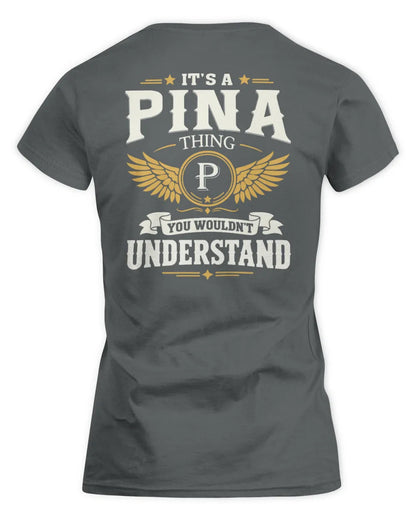 PINA KT06-M008 It’s a [NAME] Thing – You Wouldn’t Understand | Personalized Vintage T-Shirt - Women's Standard T-Shirt - Charcoal